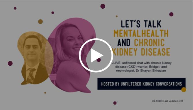 Let’s Talk Mental Health and Chronic Kidney Disease